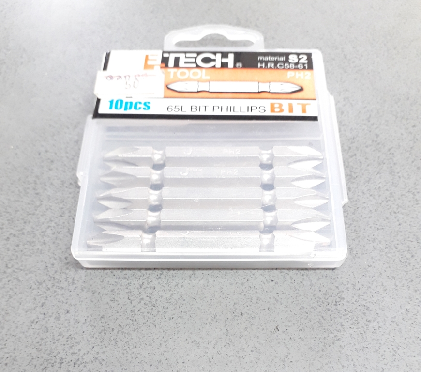 ดอกไขควงลม #2x65mm. (+,+) J-TECH